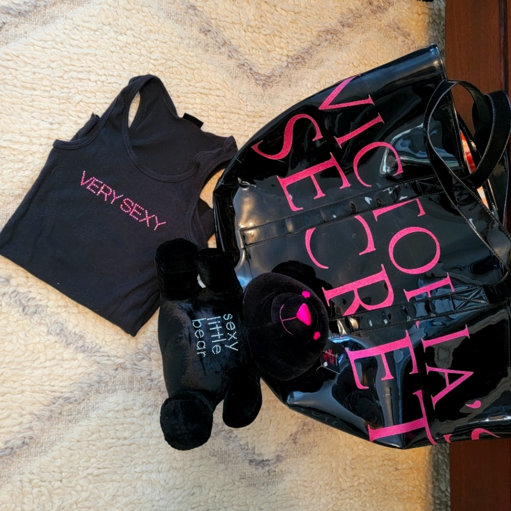 RARE Set: "Vintage" Supermodel Tote, "Very Sexy" Tank, and Sexy Little Bear